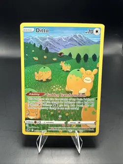 Pokemon TCG Ditto Crown Zenith Galarian Gallery Holo Ultra Rare Card GG22/GG70 B - Image 1