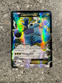 Pokemon TCG Cards Thundurus EX 98/108 Roaring Skies Full Art Ultra Rare Holo NM - Image 1