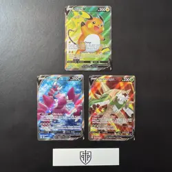 Pokemon - Full Art V 3-Card Lot - Ultra Rare Holo - NM - Image 1