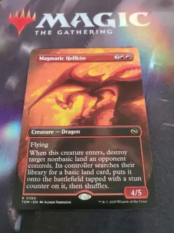 Mtg. Magmatic Hellkite. Borderless. Tarkir: Dragonstorm. Pack Fresh - Image 1