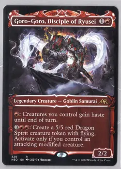 1x Goro-Goro, Disciple of Ryusei *Showcase* - Kamigawa: Neon Dynasty - Near Mint - Image 1