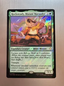 Rocksteady, Mutant Marauder - 33 - MTG: Teenage Mutant Ninja Turtles -Surge Foil - Image 1
