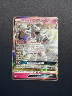Alolan Ninetales GX 132/214 Sm-Lost Thunder Holo Sun & Moon Pokemon - Image 1