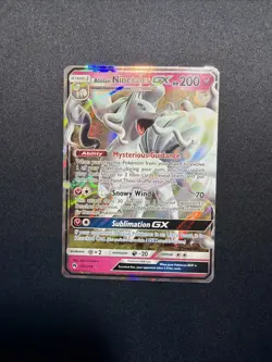 Alolan Ninetales GX 132/214 Sm-Lost Thunder Holo Sun & Moon Pokemon - Image 2