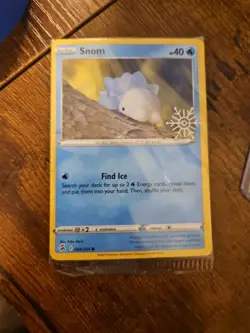 Pokemon Holiday Calendar 2023 - Snom Fusion Strike - Holo Snowflake Stamp SEALED - Image 1