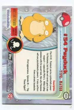 POKEMON TOPPS PSYDUCK #54 NM - Image 2