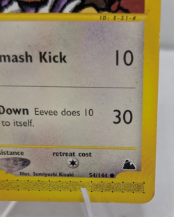 Eevee Pokemon TCG 54/144 Skyridge E-Reader Series LP - Image 4