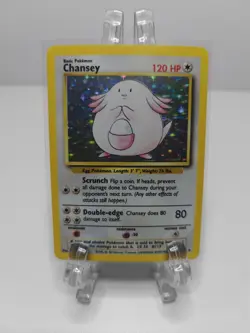 Pokemon Card- CHANSEY 003/102 Base Set Holo Rare - Image 1