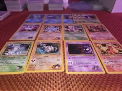14x Vintage Pokemon Gym Challenge / Gym Heroes Lot ALL DAMAGED Creased See Pics - Image 2