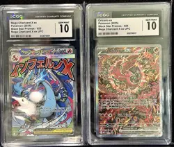 Mega Charizard X ex 023 CGC Gem Mint 10 Pokemon Black Star Oricorio 24 Promo UPC - Image 1