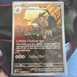 Pokemon TCG Mandibuzz 145/086 Illustration Rare SV10.5 White Flare - Image 1