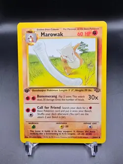 EX - Marowak - 39/64 - 1st Edition - Jungle - Pokemon Card - Image 1