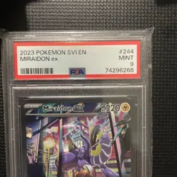 Pokemon Miraidon EX TCG Scarlet & Violet Special Illustration Rare #244 PSA 9 - Image 2