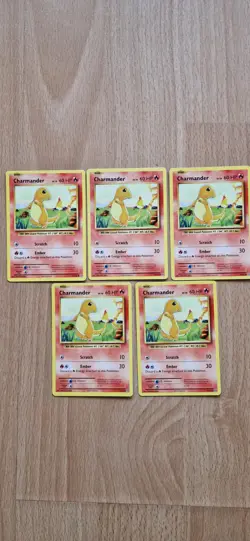 Pokemon TCG Charmander Evolutions 9/108 Regular Common ×5 - Image 1