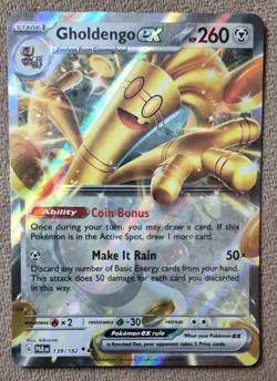 Gholdengo ex 139/182 Paradox Rift (Multiple Available) NM Pokemon - Image 1