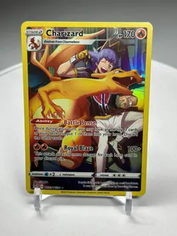 Pokemon Charizard TG03/TG30 Swsh11: Lost Origin Ultra Rare Full Art TGallery NM - Image 1