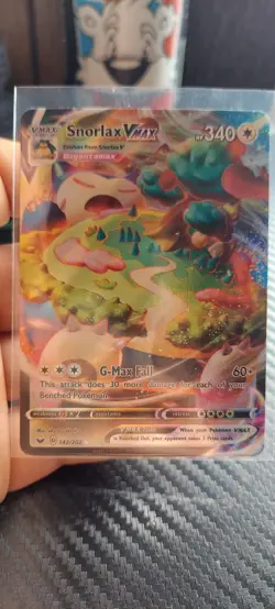 Pokemon TCG Snorlax VMAX Sword & Shield Base Set 142/202 - Image 2