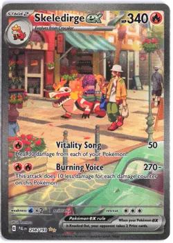Skeledirge ex 258/193 Special Illustration Rare Paldea Evolved Pokemon - Image 1