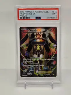 Zygarde EX 54a Pokemon Mega Powers Collection Full Art Promo MINT PSA 9 - Image 1