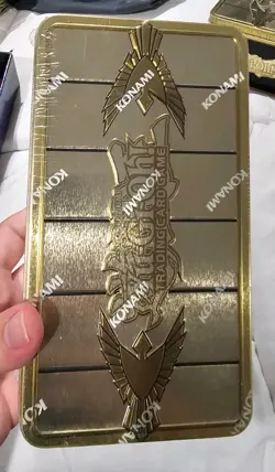 Yu-Gi-Oh 2019 Sarcophagus 1st Edition Gold Tin New - Image 1