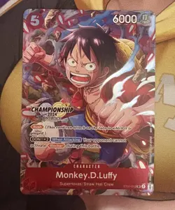 Monkey D. Luffy ST01-012 EN ONE PIECE TCG 2024 Championship Celebration-NM - Image 1