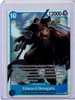 One Piece TCG OP08-043 Edward.Newgate Super Rare NM - Image 1