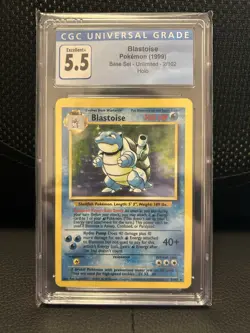 Pokemon TCG Blastoise Holo Rare Card 2/102 Base Set 1999 - Image 1