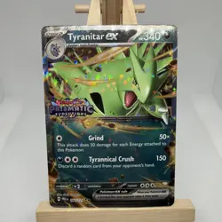 Tyranitar ex 064/131 Prismatic Evolutions Stamped Promo Pokemon Card NM - Image 1