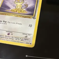 Pokemon TCG Meowth 56/64 Jungle Regular LP Non Holo Card - Image 2