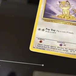 Pokemon TCG Meowth 56/64 Jungle Regular LP Non Holo Card - Image 3