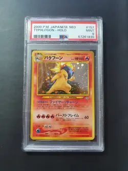 Neo Genesis Typlosion Holo Psa 9 Mint Original Pokemon Card Wotc - Image 1