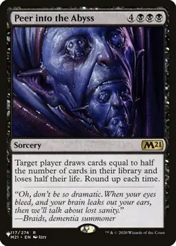 Peer into the Abyss The List NM MTG - Image 1