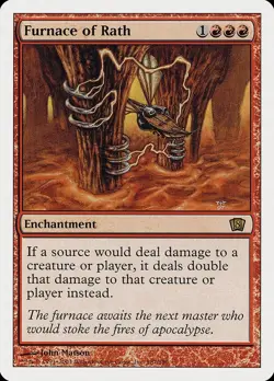 Furnace of Wrath 8th Edition Magic the Gathering MTG STOCK IMAGE - Image 1