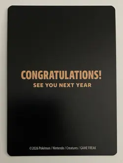 Celebratory Fanfare Ace Trainer 2025 Insert Card Promo - Pokemon TCG - Image 2