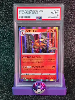 PSA 8 Charizard Pokemon Go Japanese 2022 - Image 1