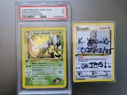 POKEMON TCG PSA 5 - KOGAS BEEDRILL - 1ST EDITION - GYM CHALLENGE - HOLO - Image 1