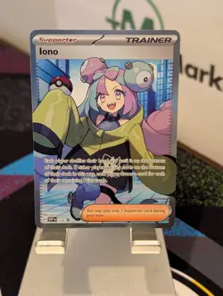 Iono 124 - Pokemon SV Scarlet & Violet Black Star Promo Full Art Trainer LP A4 - Image 1
