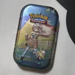 Pokemon Crown Zenith Mini Tin Sonia & Yamper Artwork - Image 1