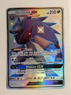 Near Mint 2019 Pokemon Hidden Fates Pokeball Collection Shiny Zoroark GX 77a/73 - Image 1