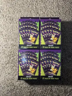 2025 Pokemon TCG TRICK OR TRADE BOOSTER BUNDLE New Sealed Halloween 15 Packs - Image 1