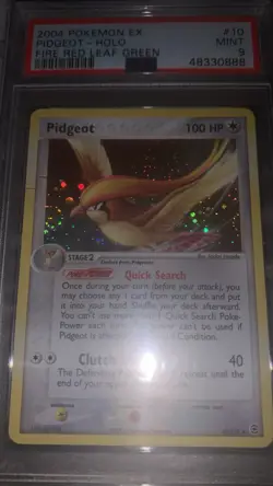 Pokemon Pidgeot EX Fire Red & Leaf Green Holo Rare #10 PSA 9 Mint Beak Swirl! - Image 1