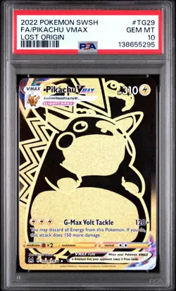 Pokemon Pikachu VMAX TG29/TG30 Lost Origin Trainer Gallery PSA 10 GEM MINT - Image 1