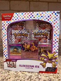 Pokemon Scarlet & Violet 151 Alakazam ex Collection Factory Sealed Ships Fast - Image 1