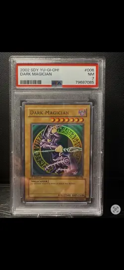 YU-GI-OH! #SDY-006 FIRST EDITION DARK MAGICIAN STARTER DECK YUGI 2002 PSA 7 - Image 1