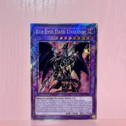 YuGiOh! Red-Eyes Dark Dragoon (Platinum Secret Rare) RA02-EN021 1st NM Rarity 2 - Image 2