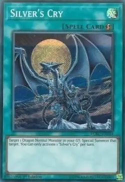 Lightly Played, English Yu Gi Oh Silver's Cry - LCKC-EN034 - Secret Rare - 1st E - Image 1