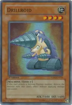 Heavily Played, English Yu Gi Oh Drillroid - YSDS-EN016 - Super Rare - 1st Editi - Image 1