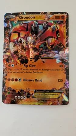Pokemon Card - Groudon EX Primal Clash 85/160 Ultra Rare - Image 3