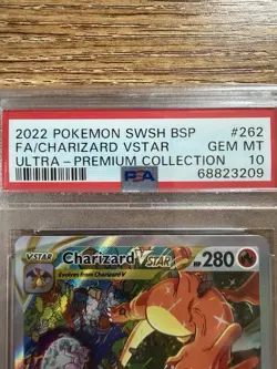 PSA 10 2022 Pokemon SWSH Black Star Promo UPC Charizard VSTAR Full Art Card 262 - Image 2