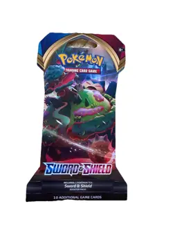 Pokemon TCG: Sword & Shield Sleeved Booster Pack (10 Cards) SNORLAX Pack Art 820650826528 - Image 1